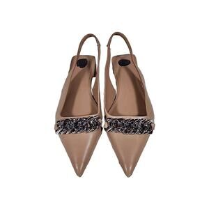 BP. Tan Flats with Silver Chain Detail
